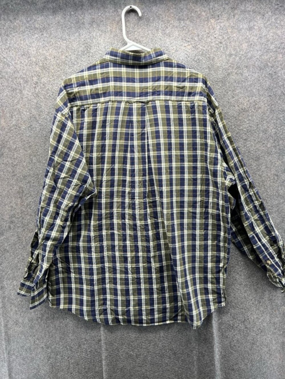Orvis Shirt Men Large Blue Green Plaid Casual Button Down Cotton Preppy Outdoors - Picture 8 of 10